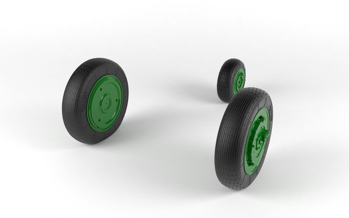 Armory Models AW48029 Mikoyan MiG-21 Fishbed wheels w/ weighted tires, late production 1/48 – immagine 6