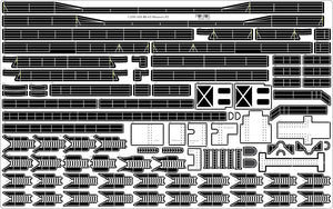 Pontos 23005F1 USS BB-61 Iowa 1944 Detail Up Set (20B Deck Blue stained wooden deck) 1/200 – zdjęcie 7