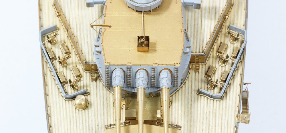 Pontos 37026FN USS BB-63 Missouri 1945 Advanced Detail Up Set (Teak tone stained wooden deck) 1/350 – zdjęcie 9