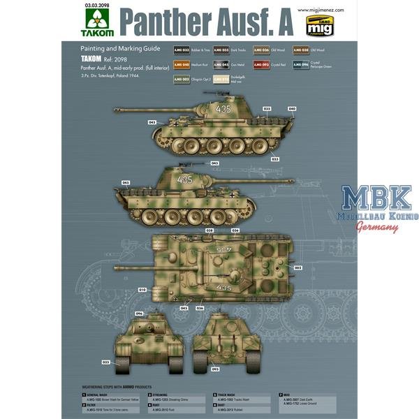 Das Werk DW35010 Panther Ausf.A early / mid Version 1/35 – zdjęcie 2