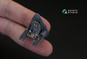 Intérieur imprimé en 3D et coloré sur papier décalcomanie pour le F4U-1 Corsair (modèle « cage à oiseaux ») de Quinta Studio QD48110 (pour maquette Tamiya) au 1/48 – image 4