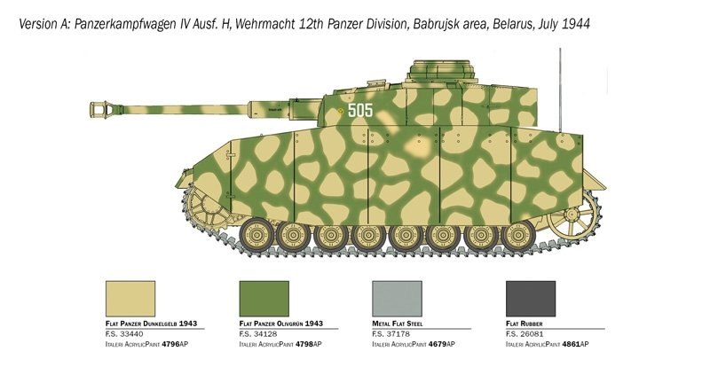 Italeri 6578 Pz. Kpfw. IV Ausf. H 1/35 – immagine 8