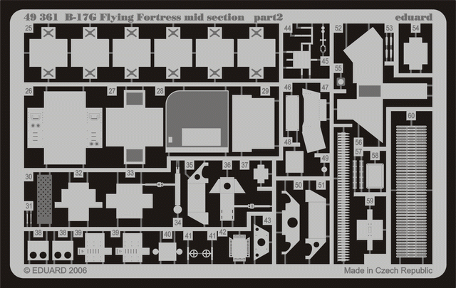 Eduard 49361 B-17G mid section 1/48 Revell – image 2