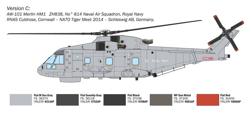 Italeri 1486 Westland AW-101 Merlin HM.1 1/72 – Bild 6