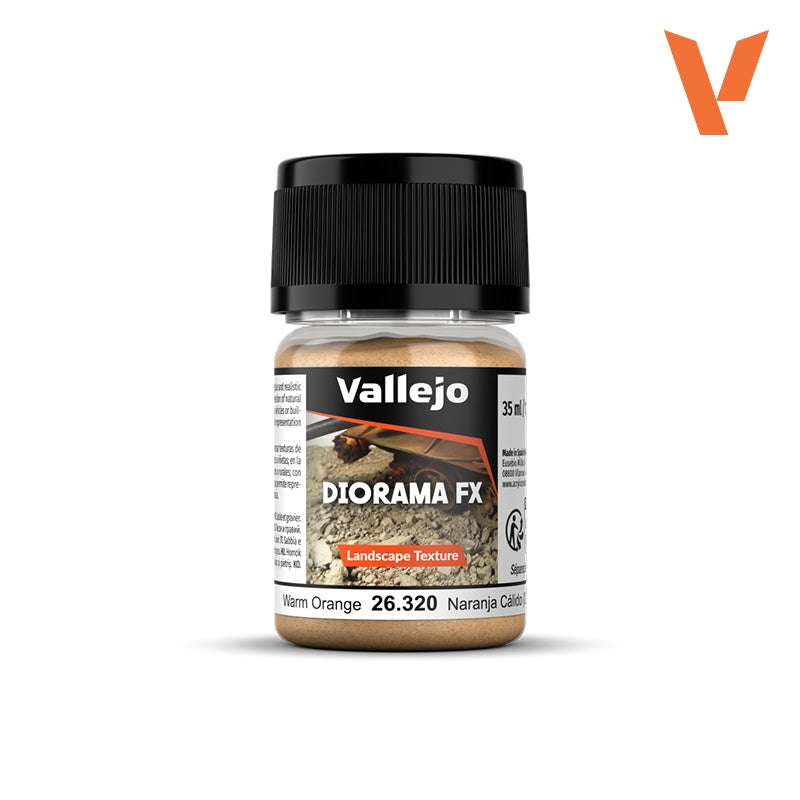 Vallejo 26320 Warm Orange 0.1-1 mm - Diorama FX Landscape Texture 30ml