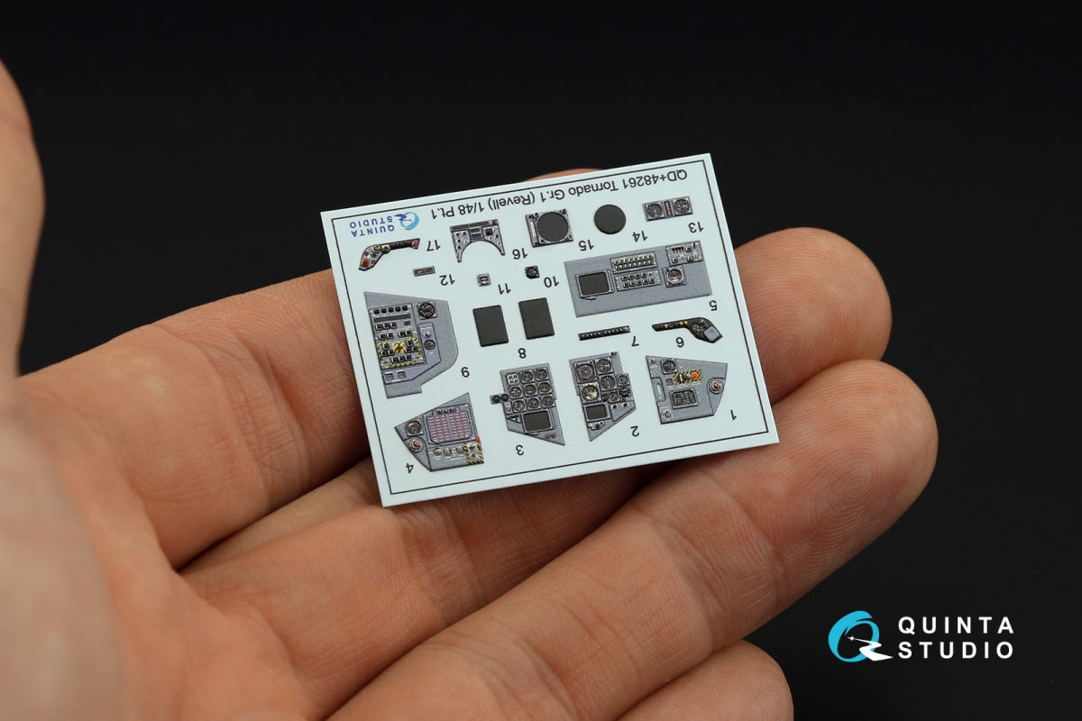Quinta Studio QDS+48261 Tornado GR.1 3D-Printed coloured Interior on decal paper (Revell) (small version) (with 3D-printed resin parts) 1/48 – immagine 4