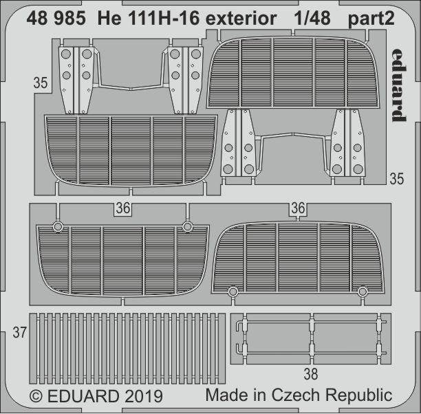 Eduard 48985 He 111H-16 exterior 1/48 ICM – immagine 2