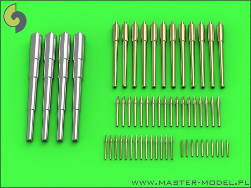 Master SM-350-086 Armement du cuirassé russe Tsesarevich (1904) - 305 mm (4 pièces), 152 mm (12 pièces), 75 mm (18 pièces), 45 mm (14 pièces), 37 mm (10 pièces)