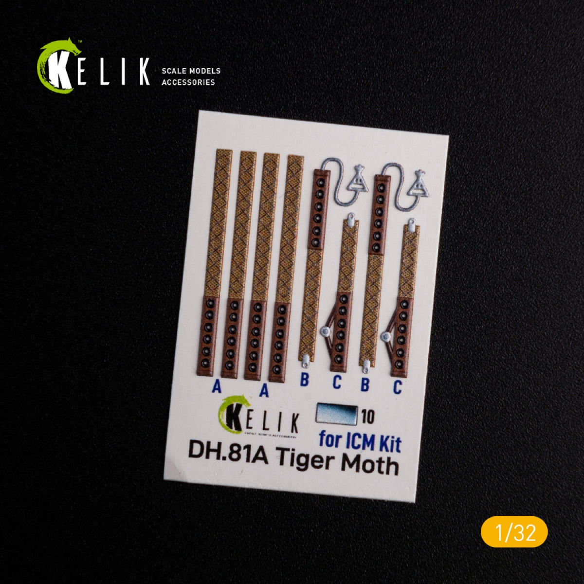 KELIK K32021 DH.81A Tiger Moth - Interior 3D Decal for ICM kit 1/32 – Bild 2