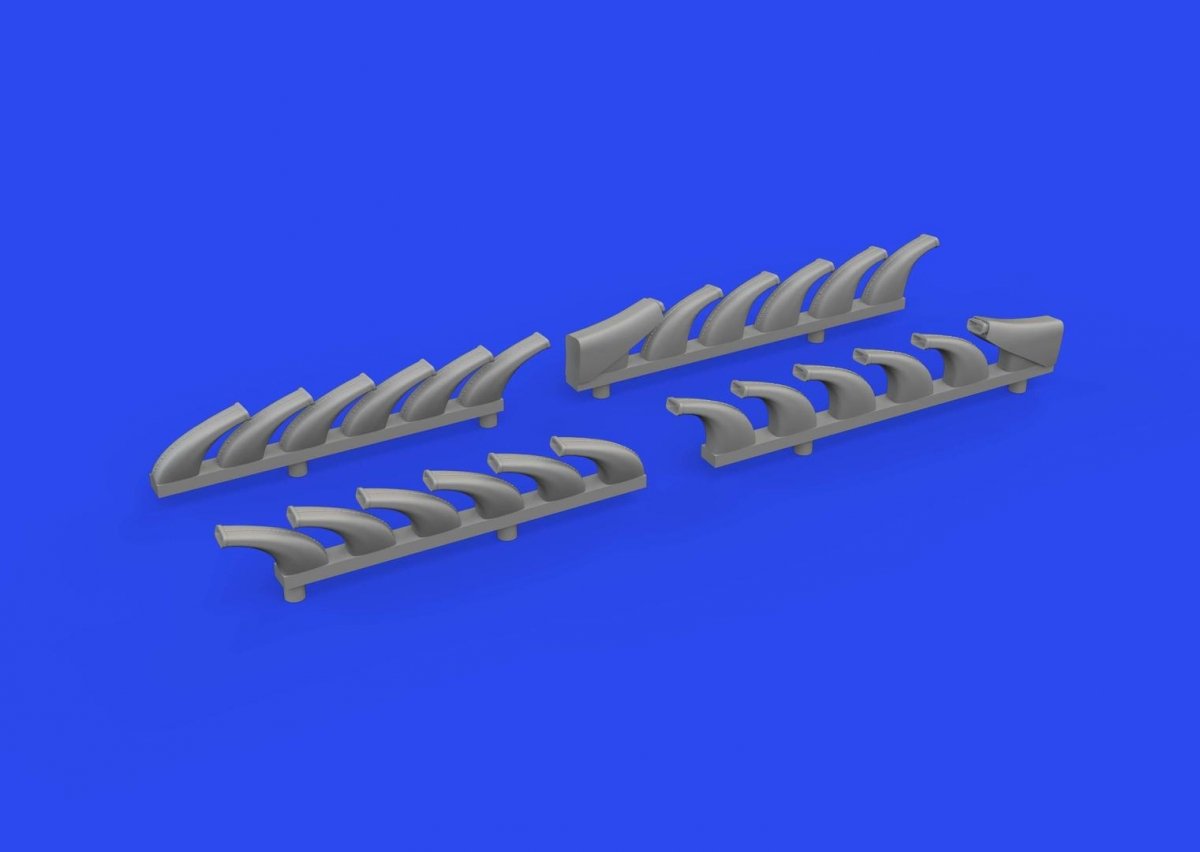 Eduard 648878 Do 335A exhaust stacks PRINT TAMIYA 1/48 – Bild 3