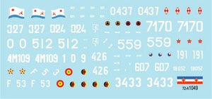 Star Decals 72-A1049 T-55A Cold War. Soviet (Army and Naval Infantry), Poland, Hungary, Jugoslavia, Czechoslovakia, Germany-DDR and Romania. 1/72 – Bild 3