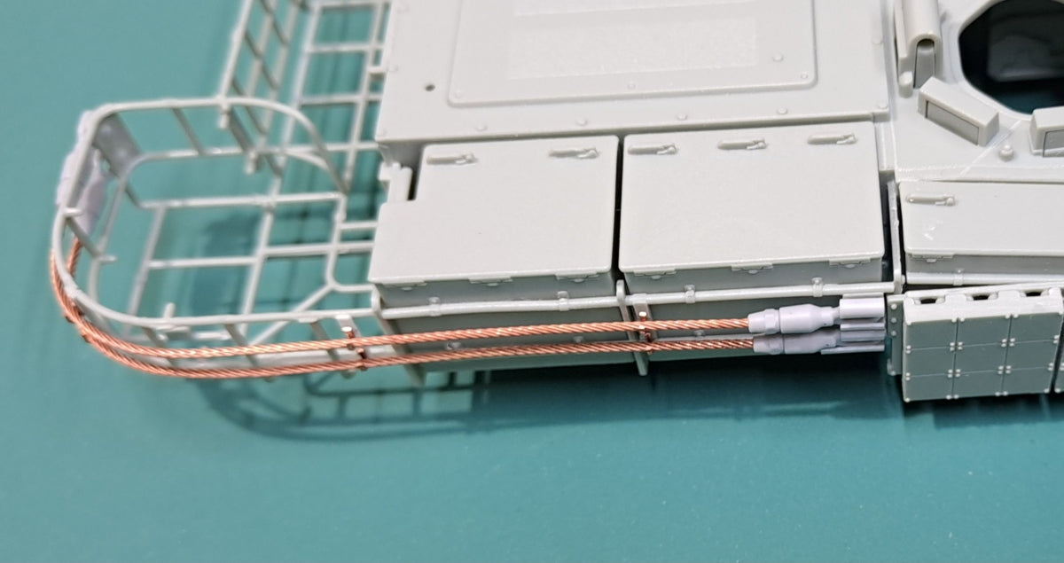 Eureka XXL ER-3575 K2 Black Panther MBT Towing Cables &amp;amp; Holders (Academy) 1/35 – Bild 7