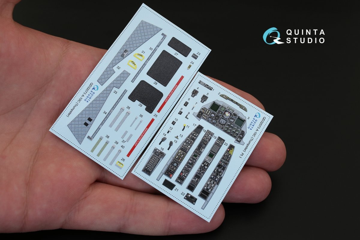 Quinta Studio QD32073 A-10C 3D-Printed &amp;amp; coloured Interior on decal paper (for Trumpeter kit) 1/32 – Bild 2