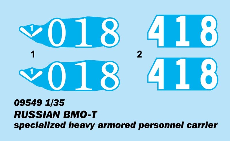 Trumpeter 09549 Russian BMO-T specialized heavy armored personnel carrier 1/35 – immagine 11