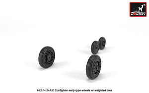 Armory Models AW72320 F-104A/C Starfighter wheels, w/ optional nose wheels, weighted 1/72 – Bild 4