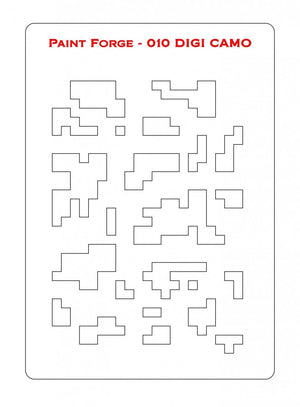 Paint Forge PFST010L STENCIL - DIGI CAMO – immagine 2