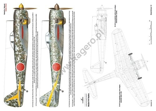 Kagero 7027 Nakajima Ki-43 Hayabusa. Ki-43-I/Ki-43-II/Ki-43-III models EN/PL – Bild 3