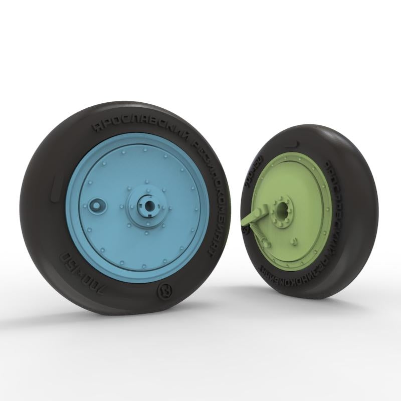 Quinta Studio QT48036 I-16 Wheels (late type) with separate hubs and weighted tires (all kits) 1/48 – Bild 3