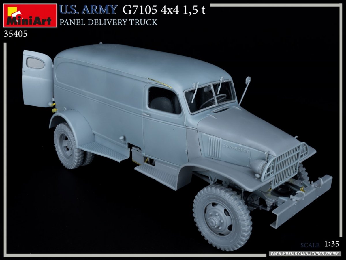 MiniArt 35405 U.S. ARMY G7105 4х4 1,5 t PANEL DELIVERY TRUCK 1/35 – immagine 9