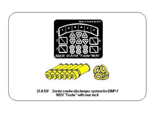 Aber 35A128 Soviet smoke Discharges system for BMP-1 902V “Tucha” with rack 1/35 – immagine 11