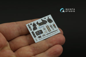 Quinta Studio QD32202 Macchi MC.202 Folgore Late 3D-Printed &amp;amp; coloured Interior on decal paper (Italeri) 1/32 – Bild 8