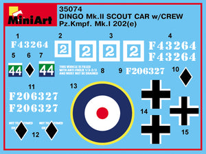 MiniArt 35074 DINGO Mk.II SCOUT CAR w/CREW 1/35 – immagine 19