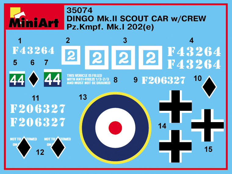 MiniArt 35074 DINGO Mk.II SCOUT CAR w/CREW 1/35 – immagine 19