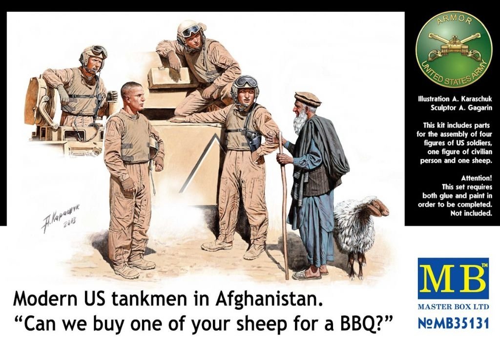 Master Box 35131 Tankistes américains modernes en Afghanistan (1/35)