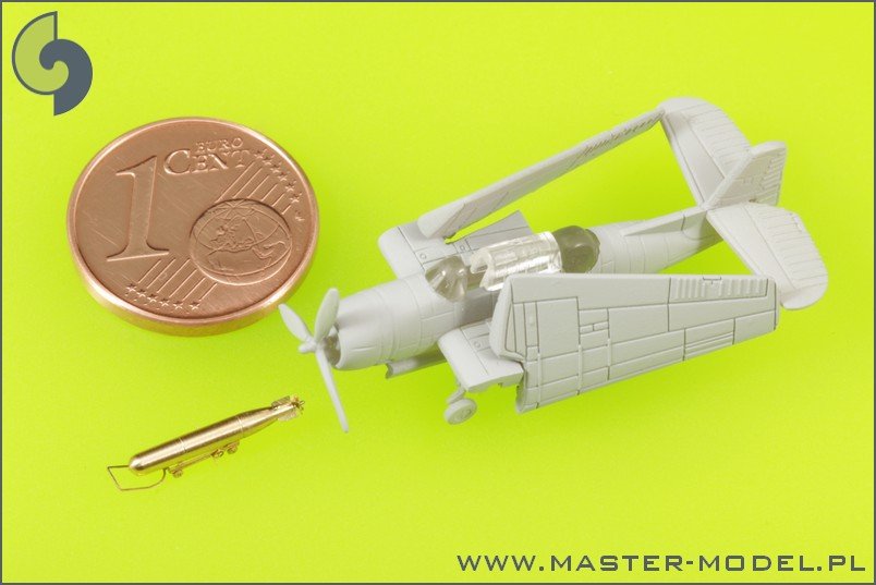 Master SM-350-072 USN Airborne torpedoes Mark 13 (22.4in) with trolleys - early type (10 pcs) – Bild 4