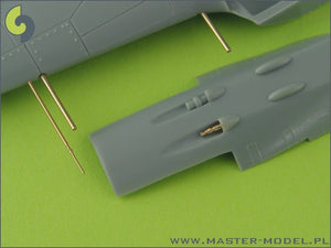 Master AM-72-013 Fw 190 A6 armament set (MG 17, MG 151 barrel tips) &amp;amp; Pitot Tube – immagine 2