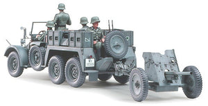 Tamiya 35259 Krupp Protze 1 Ton (6x4) Kfz.69 Towing Truck w/3.7cm Pak 1/35 – immagine 2