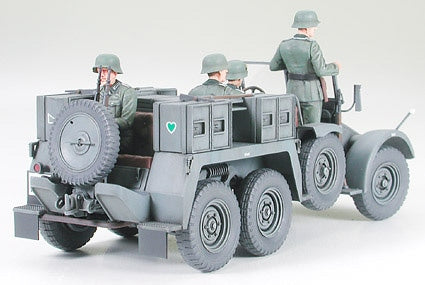 Tamiya 35259 Krupp Protze 1 Ton (6x4) Kfz.69 Towing Truck w/3.7cm Pak 1/35 – immagine 3