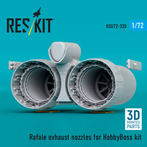 RESKIT RSU72-0335 Rafale exhaust nozzles for HobbyBoss kit (3D Printed) 1/72