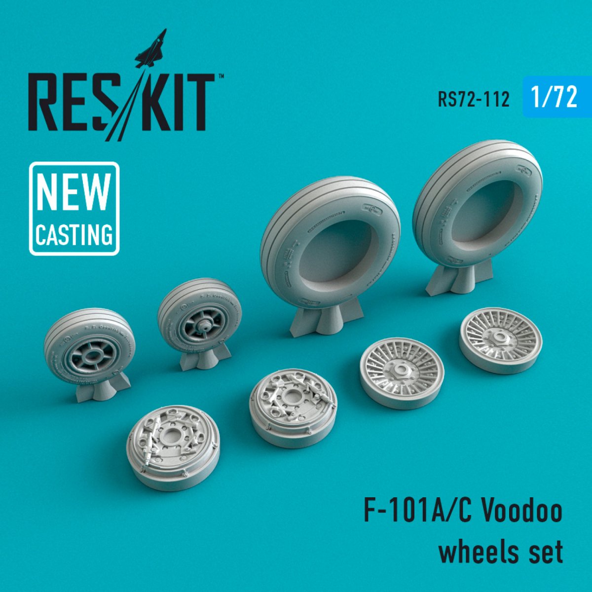 RESKIT RS72-0112 F-101 (A,C) "VOODOO" WHEELS SET 1/72