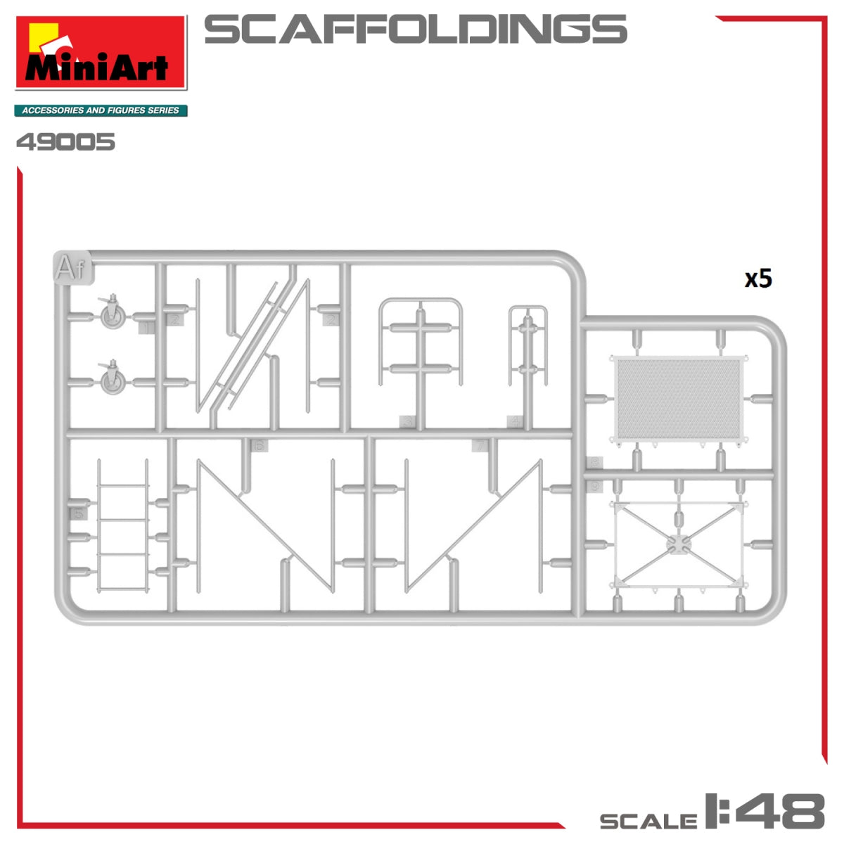 MiniArt 49005 ÉCHAFAUDAGES 1/48  – image 7
