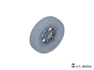 E.T. Model P35-134 WWII German Sd.Kfz.7(8t) Sagged Front Wheels &amp;amp; Spare Wheel Type.3 for Dragon / Trumpeter kit 1/35 – immagine 2