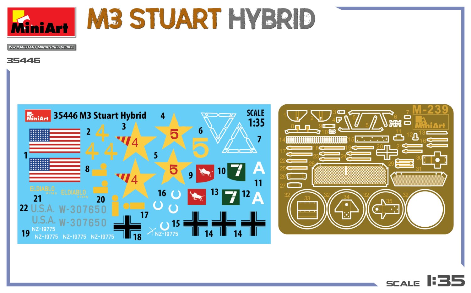 MiniArt 35446 M3 Stuart Hybrid 1/35