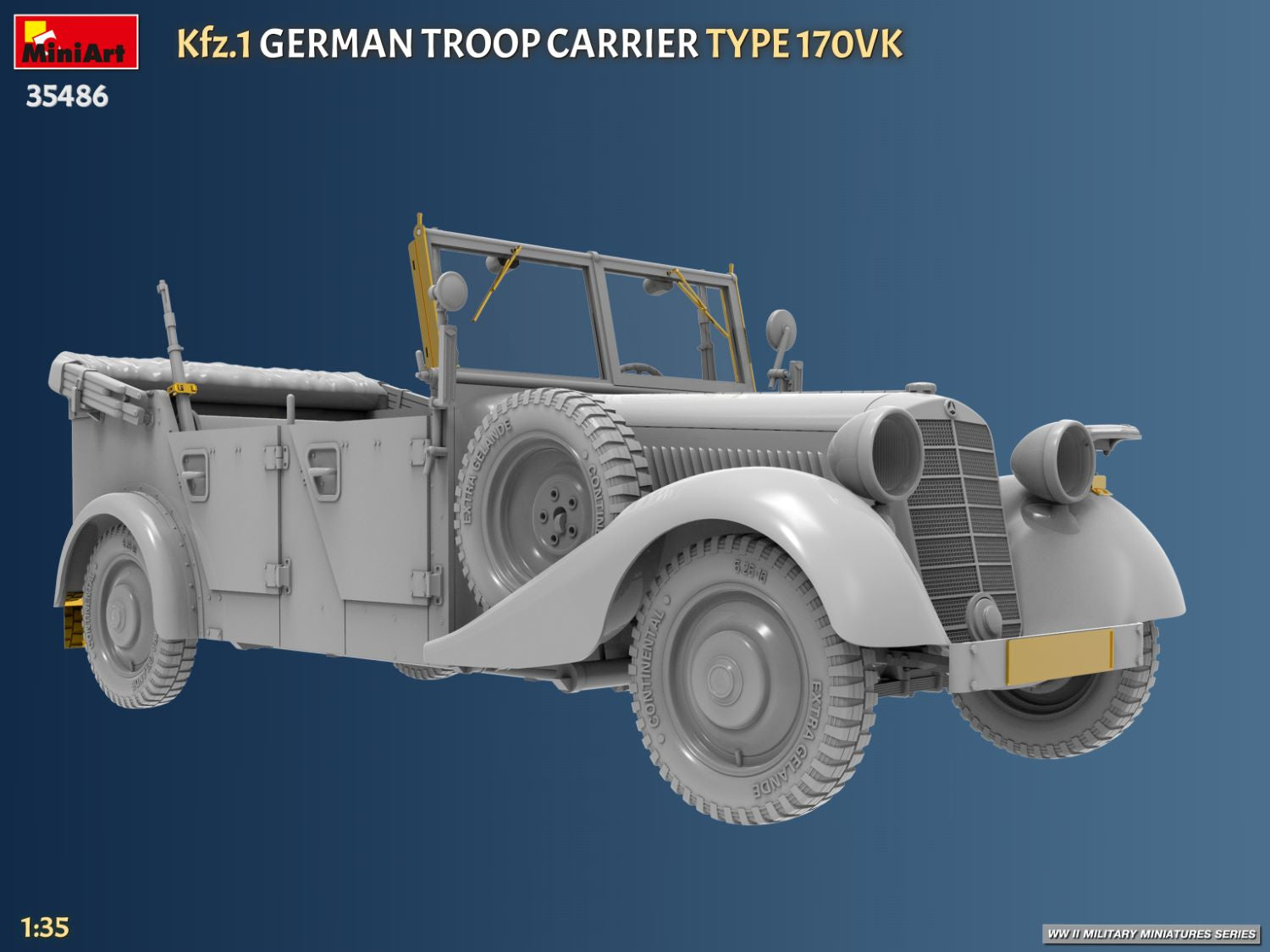 MiniArt 35486 Kfz.1 German Troop Carrier Type 170VK 1/35 – imagen 3