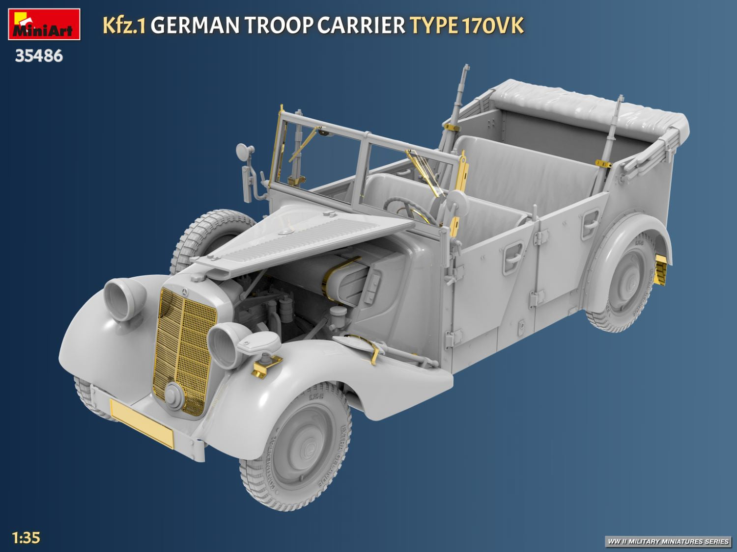 MiniArt 35486 Kfz.1 German Troop Carrier Type 170VK 1/35 – imagen 6