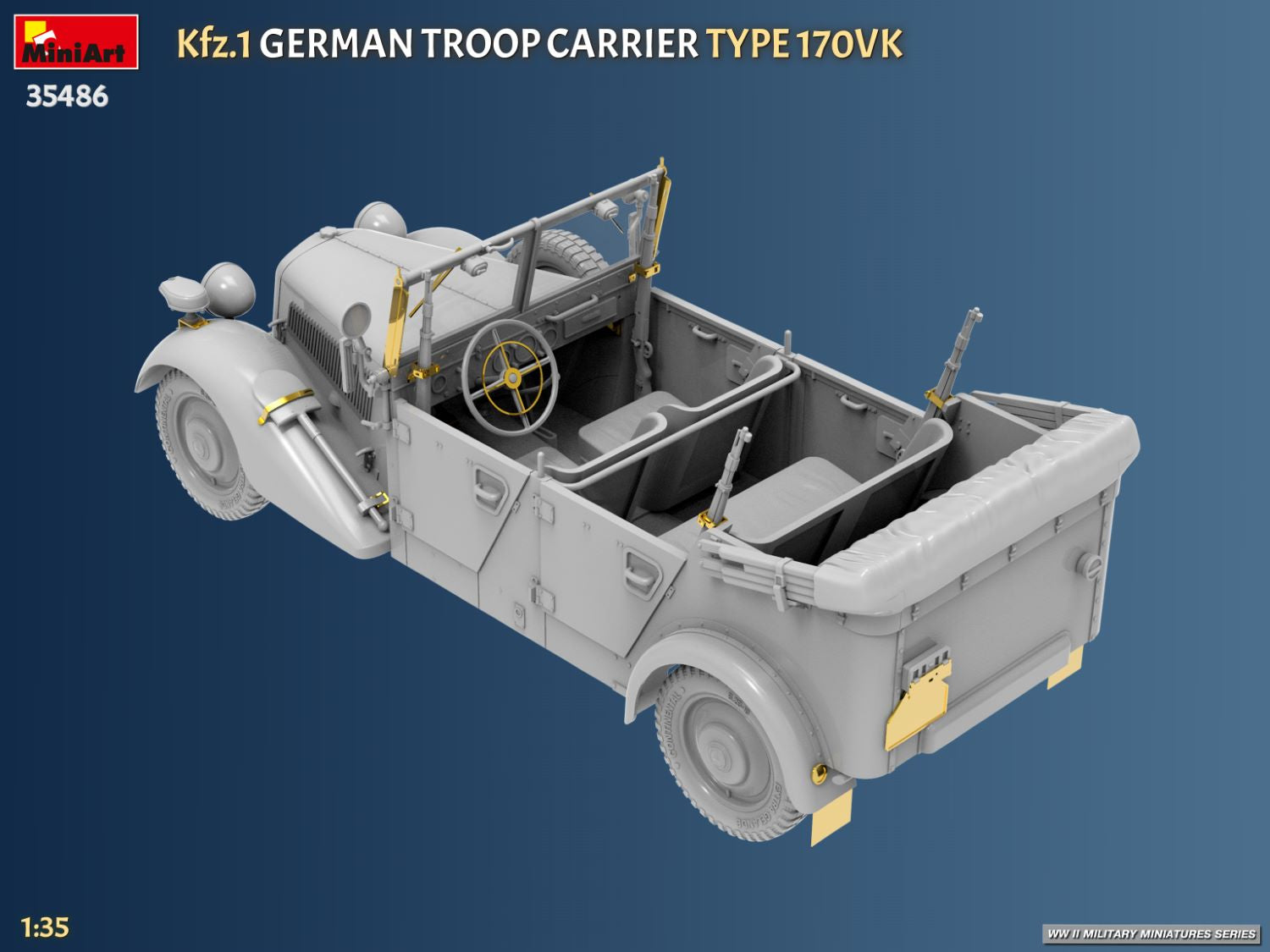 MiniArt 35486 Kfz.1 German Troop Carrier Type 170VK 1/35 – imagen 7