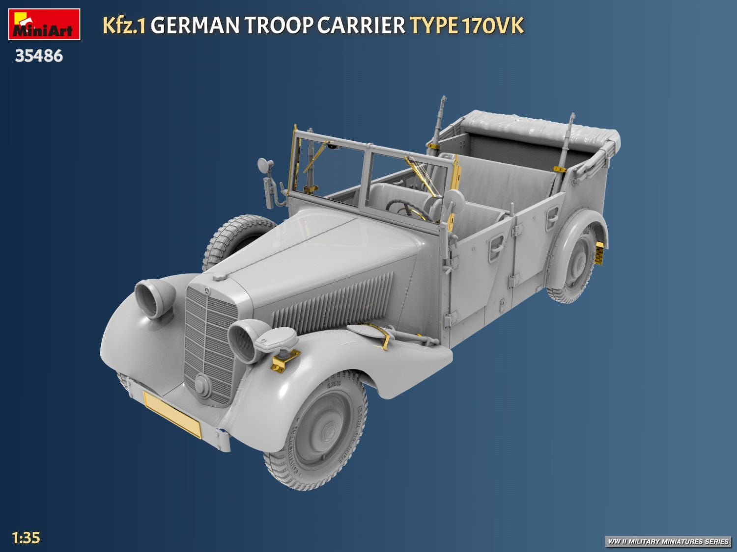 MiniArt 35486 Kfz.1 German Troop Carrier Type 170VK 1/35 – imagen 9