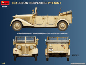 MiniArt 35486 Kfz.1 German Troop Carrier Type 170VK 1/35 – imagen 13