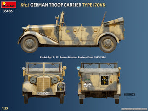 MiniArt 35486 Kfz.1 German Troop Carrier Type 170VK 1/35 – imagen 15