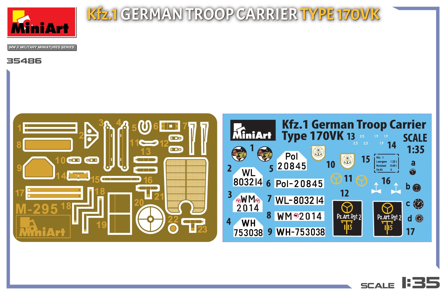 MiniArt 35486 Kfz.1 German Troop Carrier Type 170VK 1/35 – imagen 2