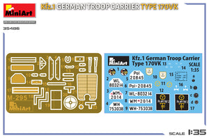MiniArt 35486 Kfz.1 German Troop Carrier Type 170VK 1/35 – imagen 2