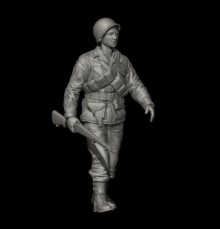 Panzer Art FI35-093 Soldat américain en uniforme M43 n° 1 1/35