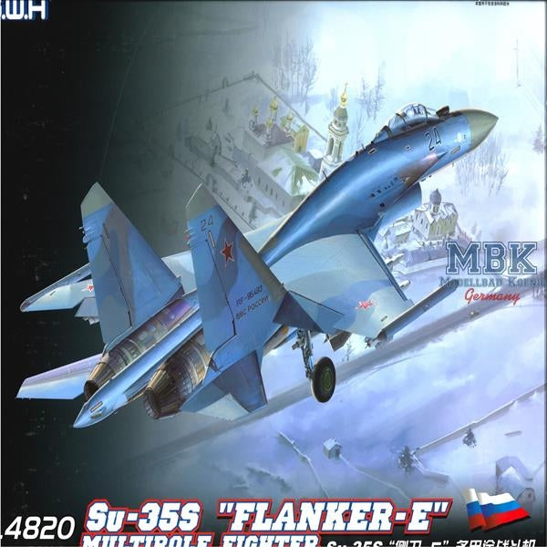 Great Wall Hobby L4820 Su-35S Flanker-E Multirole Fighter 1/48