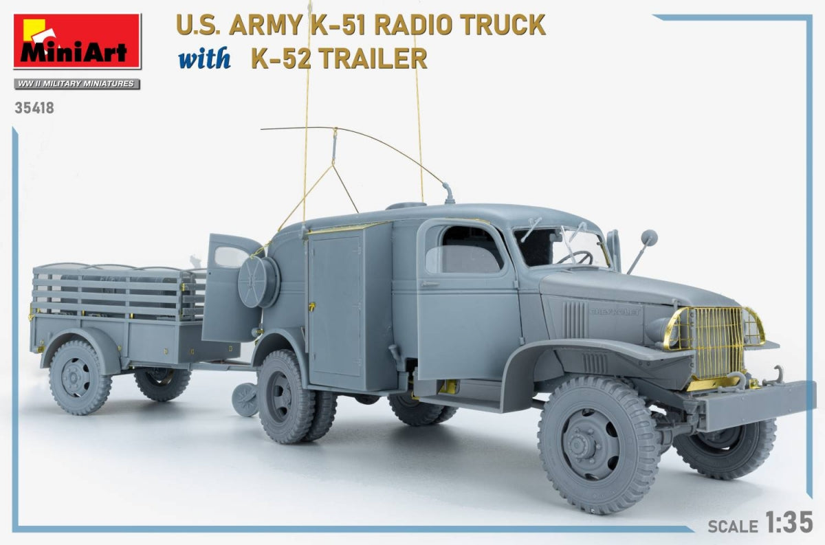 MiniArt 35418 US ARMY K-51 RADIO TRUCK WITH K-52 TRAILER. INTERIOR KIT 1/35 – image 18