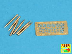 Aber 350L-62 Ensemble de 6 torpilles britanniques 53,3 cm MK.VIII (1/350)