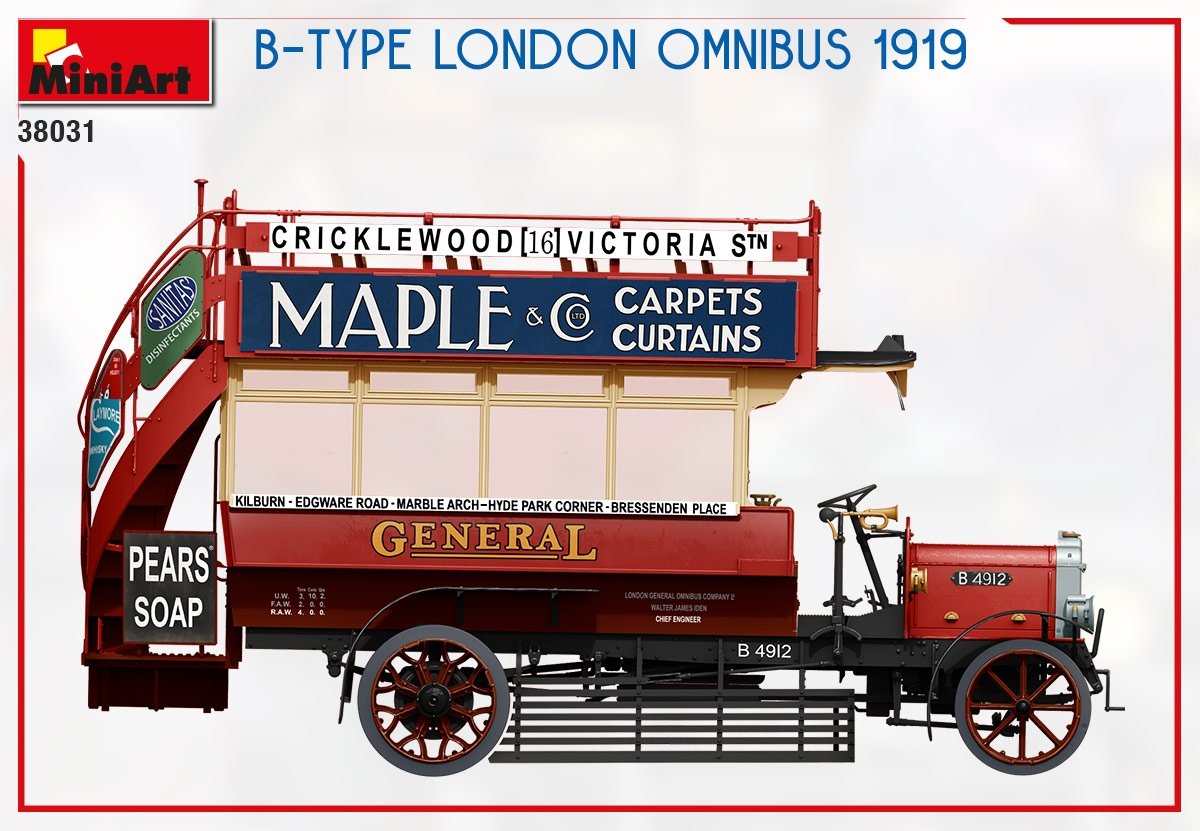 MiniArt 38031 B-TYPE LONDON OMNIBUS 1919 1/35 – Bild 5